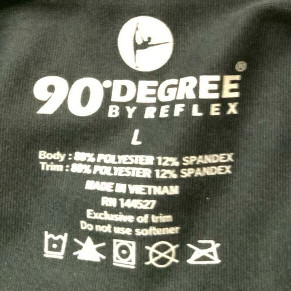 90 Degree Athletic Pants Womens Large Mid Rise High Waist Yoga Activewear NWT - Picture 9 of 11